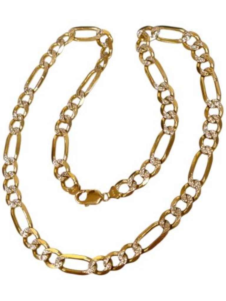 Cadena Cartier Diamantada Oro, 14 K, 76.20 Grs, Medida 60 Cm