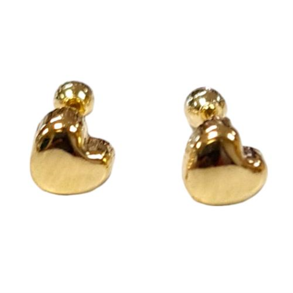 Par De Broqueles Corazón 1131918 Oro, 10 K, 0.01 Grs