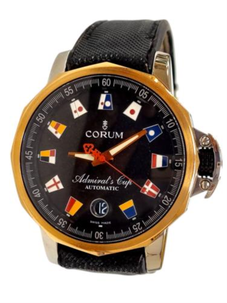  Reloj Corum Admirals Cup Reciente Ext. Con Marcas De Uso 