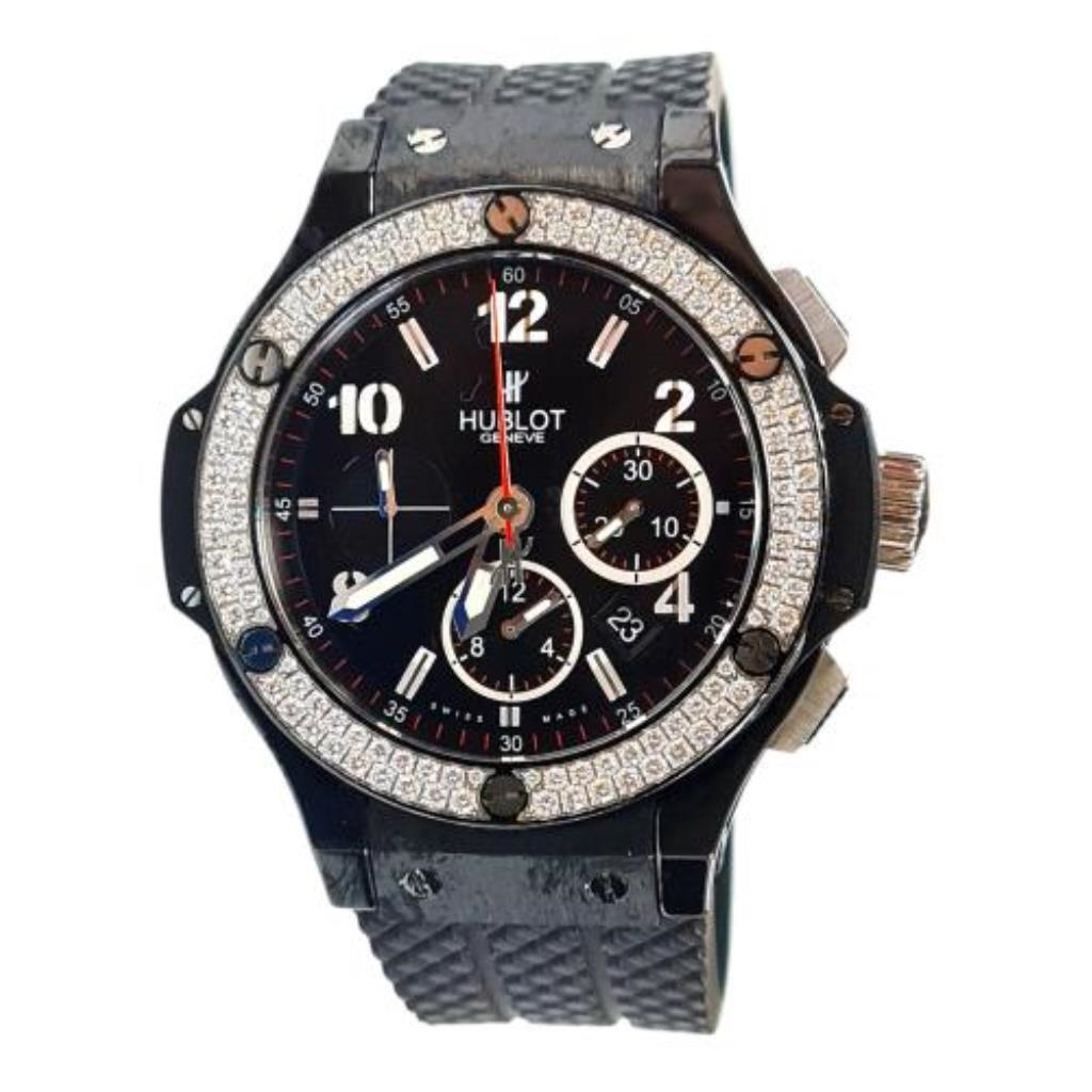  Reloj Hublot Big Bang Bisel Con Marcas De Uso C/brillantes 