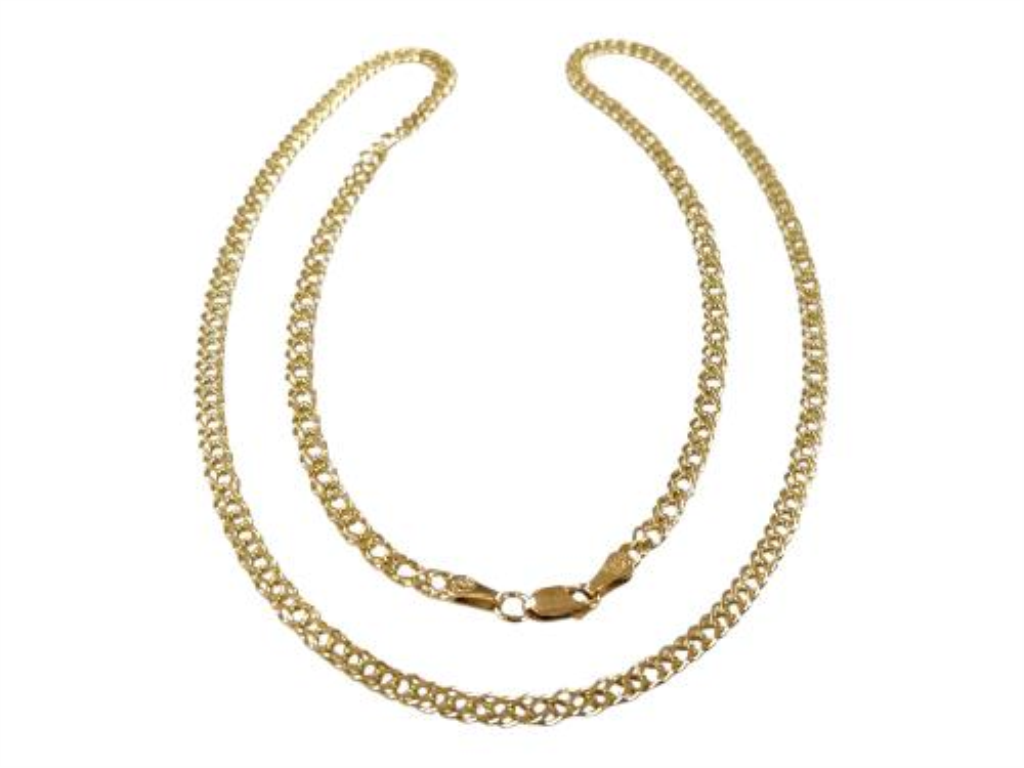 Cadena Eslabón Doble Oro, 10 K, 10.80 Grs, Medida 62 Cm
