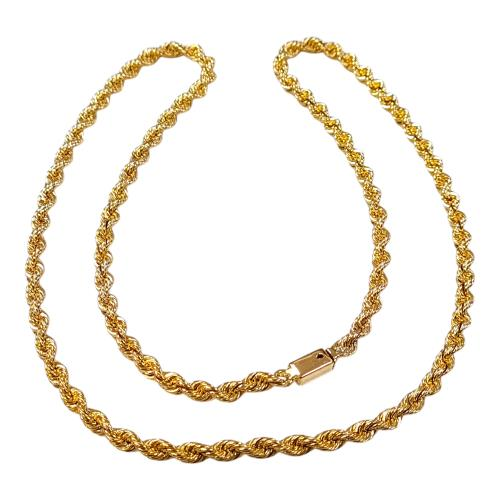 Cadena Torzal Oro, 14 K, 49.50 Grs, Medida 60 Cm