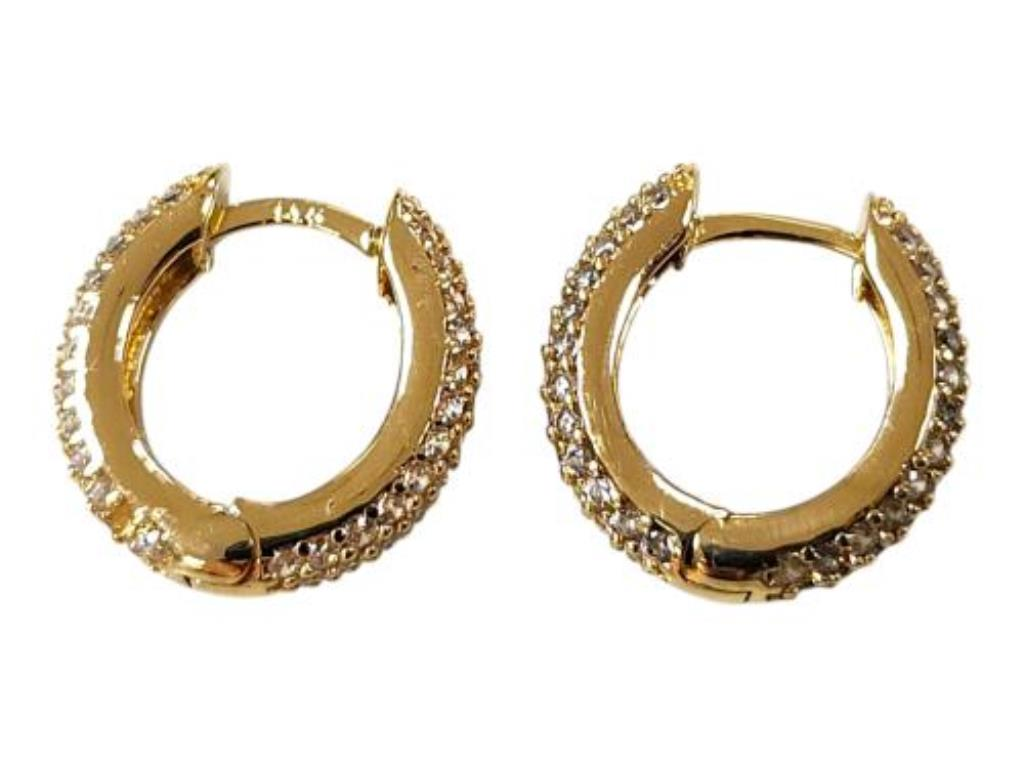 Par De Coquetas Con P.s. Oro, 14 K, 5.40 Grs