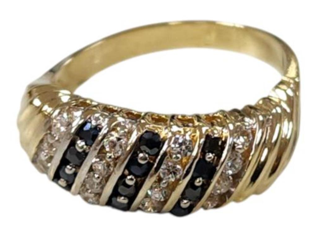 Anillo Con P.s. Bicolor Oro, 14 K, 4.00 Grs, Talla 6