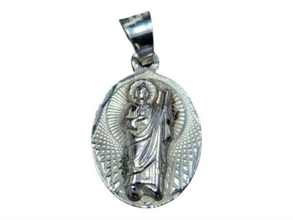 Dije San Judas Plata, 925 K, 1.70 Grs