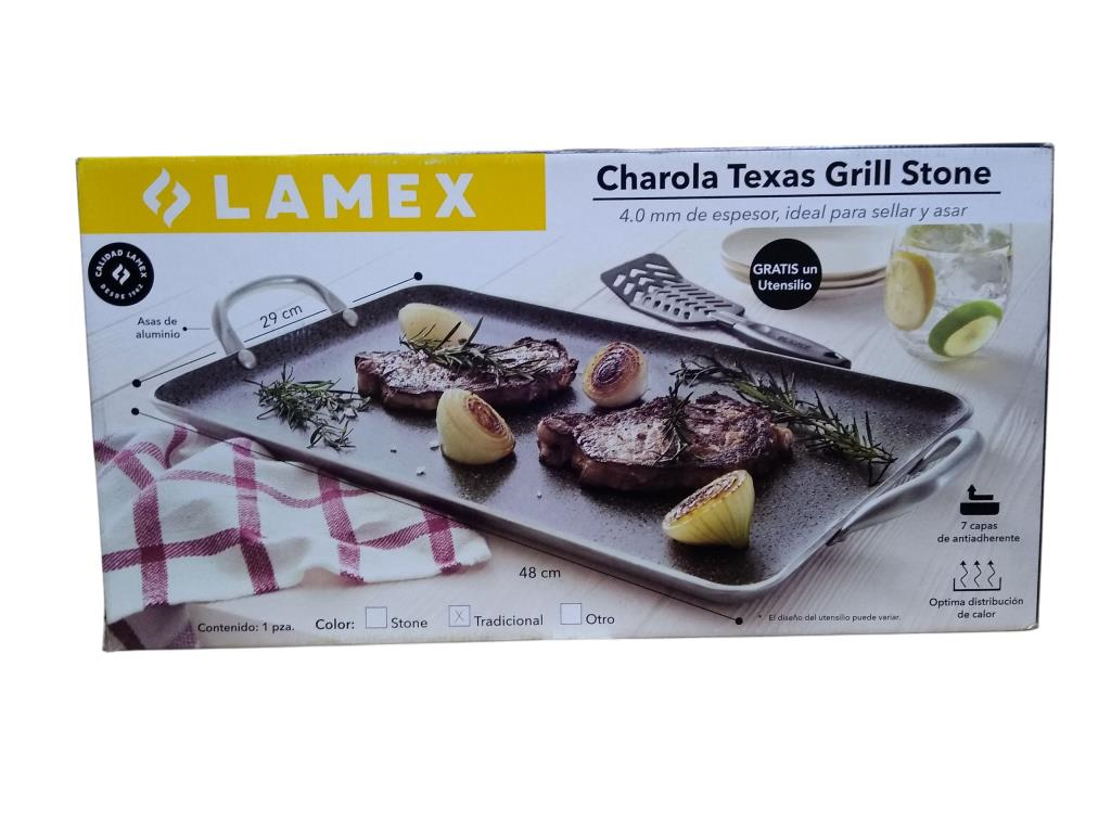 Plancha Para Estufa Charola Texas Grill Lamex