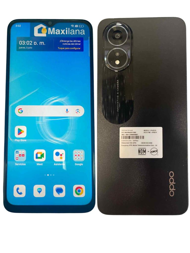 Celular A38 Oppo, 128gb, Libre, Ram 4gb