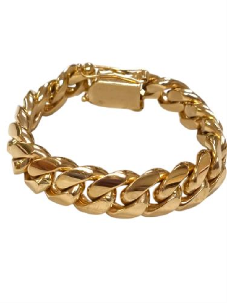 Esclava Eslabones Oro, 14 K, 210.00 Grs, Medida 22 Cm