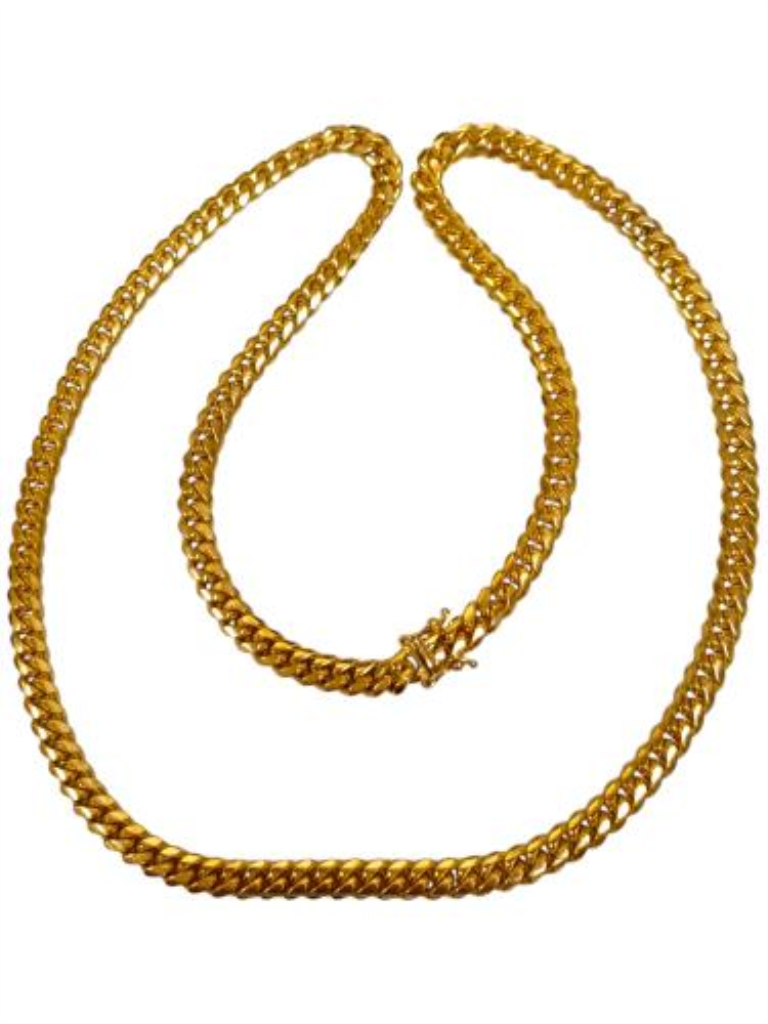 Cadena Barbada Oro, 14 K, 71.50 Grs, Medida 60 Cm