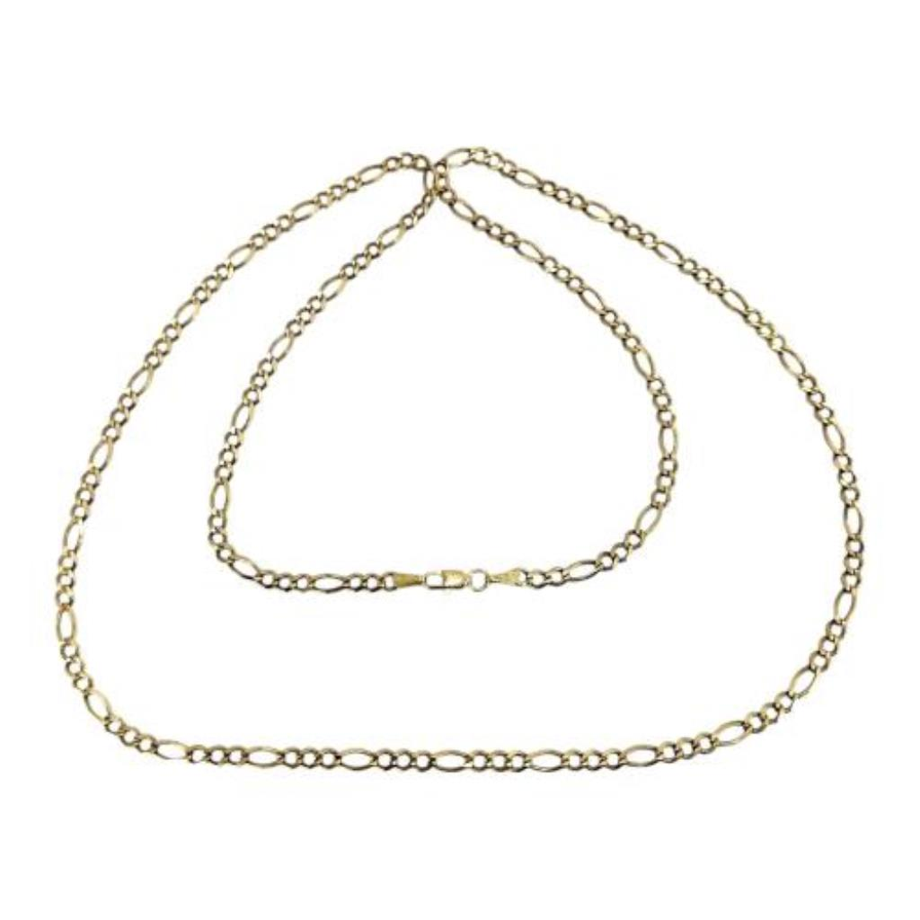 Cadena Cartier Oro, 10 K, 10.40 Grs, Medida 66 Cm