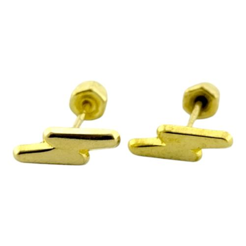 Par De Broqueles Broqueles Rayo Oro, 10 K, 0.20 Grs