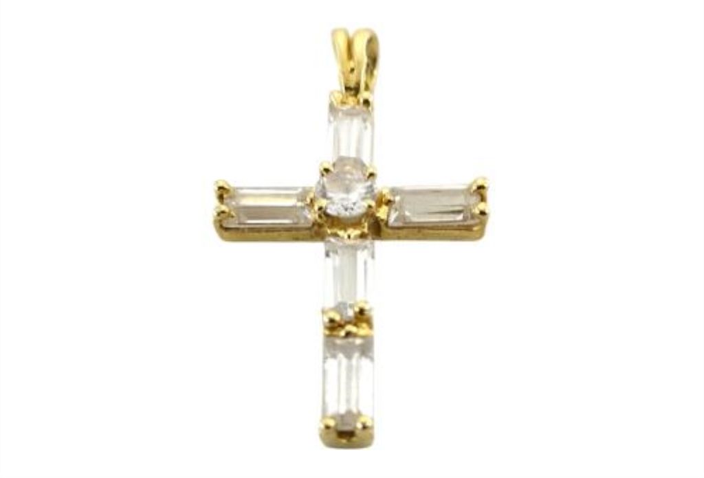 Dije Cruz Cps Oro, 10 K, 1.80 Grs