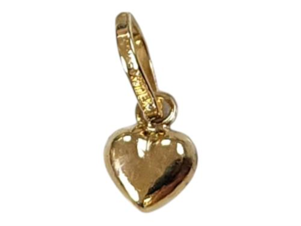 Dije Corazón Oro, 10 K, 0.20 Grs