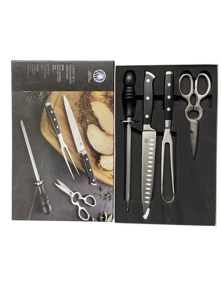 Juego De Cubiertos Set 4 Piezas Carving Royal Prestige