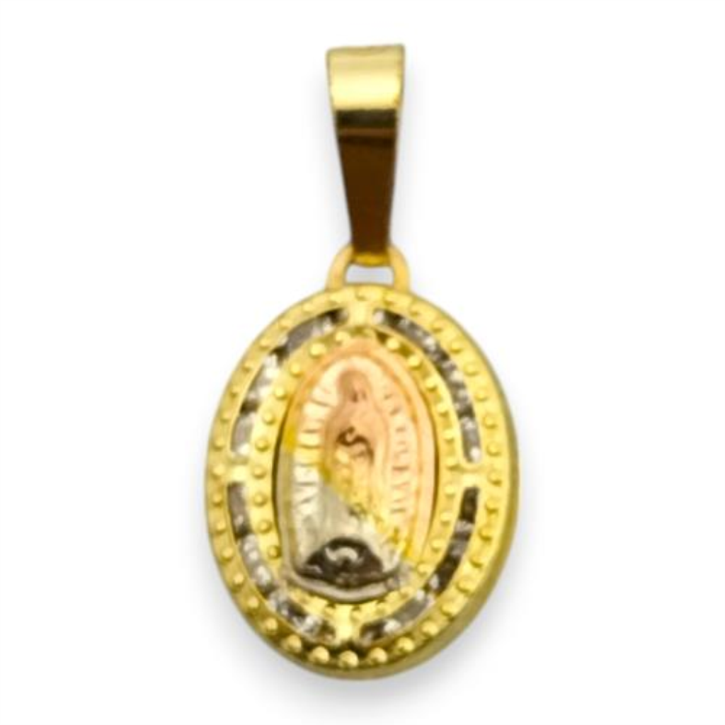 Medalla Virgen Oro, 10 K, 0.40 Grs