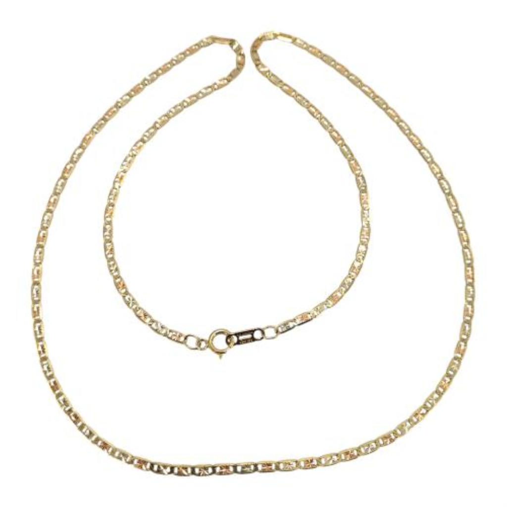 Cadena Eslabón Gucci Oro, 14 K, 3.60 Grs, Medida 46 Cm