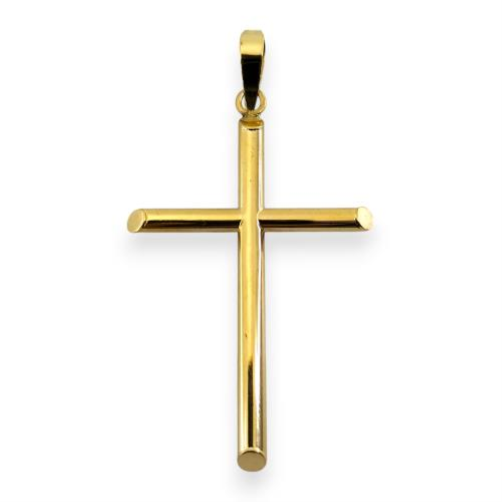 Cruz Lisa Oro, 10 K, 2.70 Grs