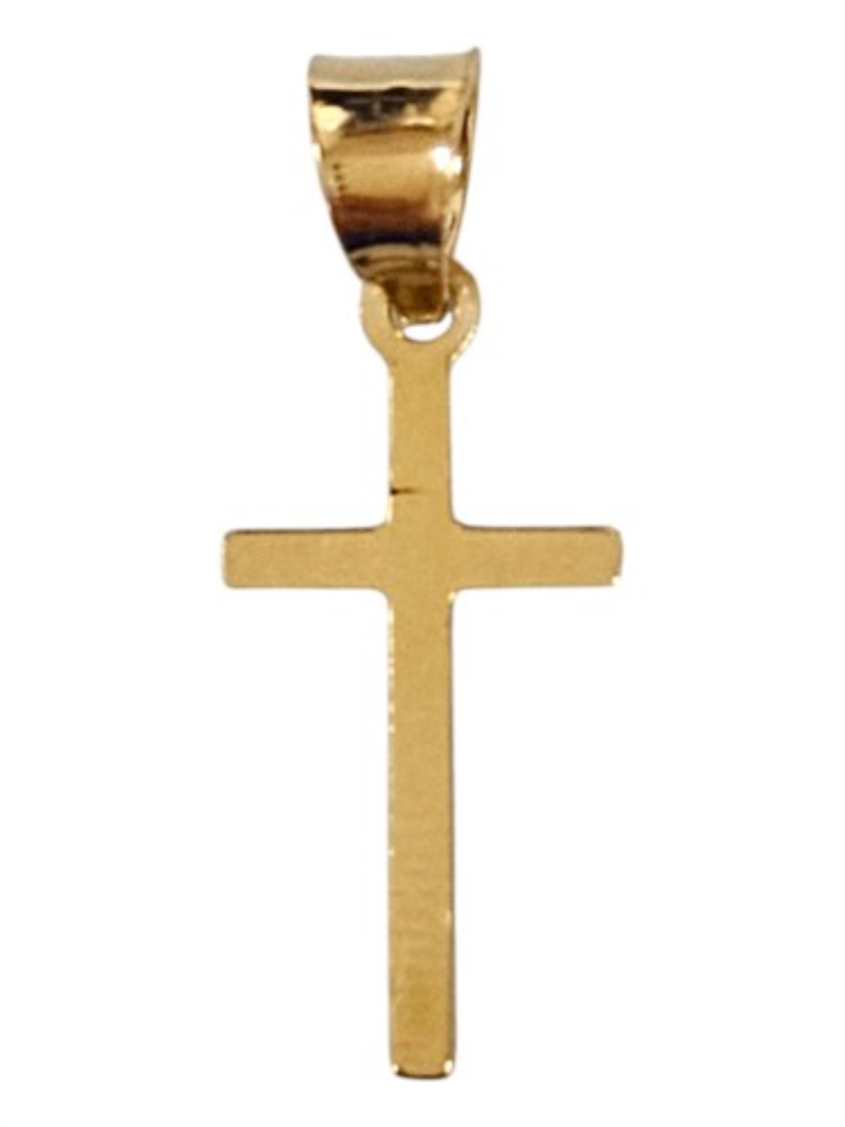 Cruz Lisa Oro, 10 K, 0.30 Grs