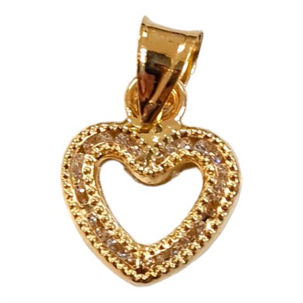 Dije Corazón C/ps Oro, 10 K, 0.50 Grs
