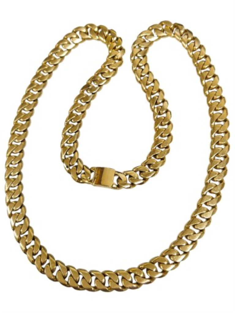 Cadena Barbada Oro, 14 K, 147.80 Grs