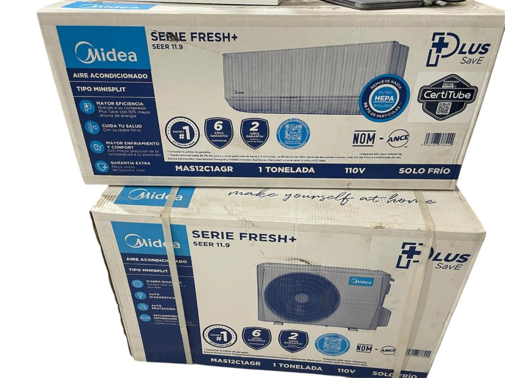Aire Acondicionado Minisplit 1 Tonelada Midea, 110 V