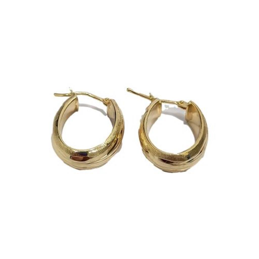 Par De Coquetas Diamantadas Oro, 10 K, 2.20 Grs