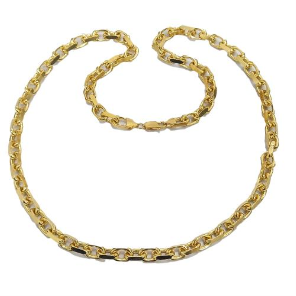 Cadena Eslabones Oro, 14 K, 104.10 Grs, Medida 63 Cm