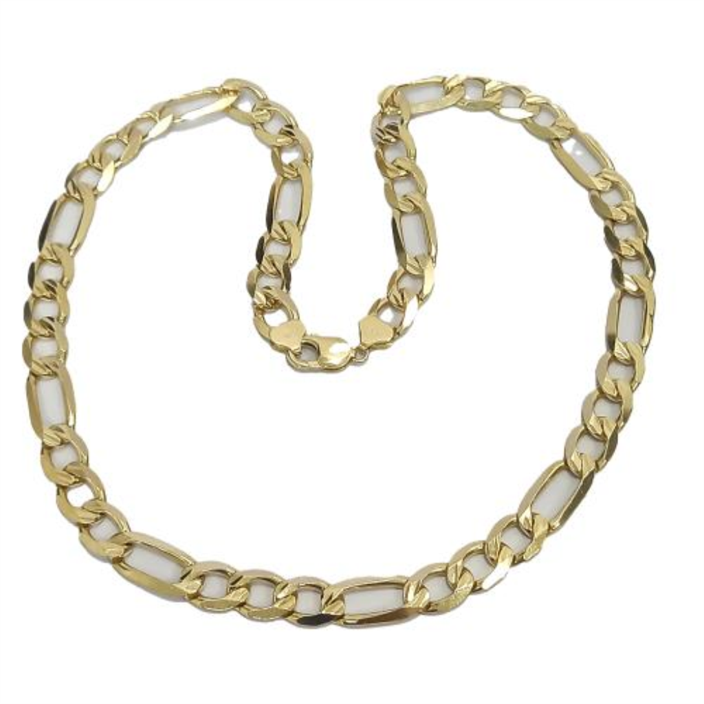 Cadena Cartier Diamantada Oro, 14 K, 116.20 Grs, Medida 62 Cm