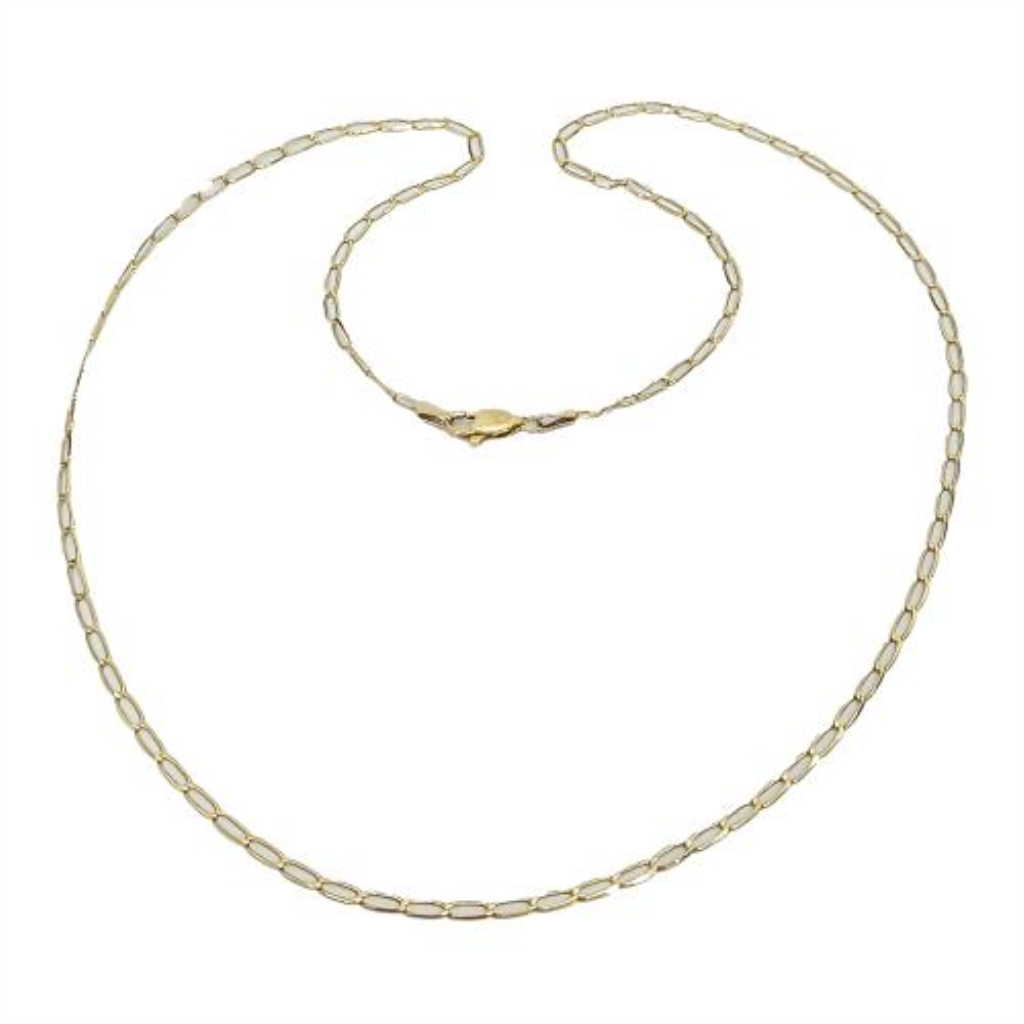 Cadena Eslabones Oro, 10 K, 3.90 Grs, Medida 58 Cm