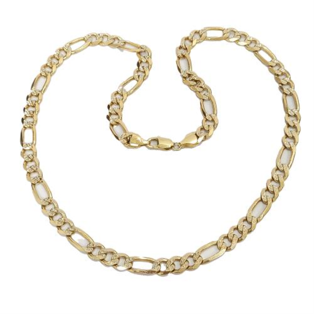 Cadena Cartier Diamantada Oro, 14 K, 70.10 Grs, Medida 60 Cm