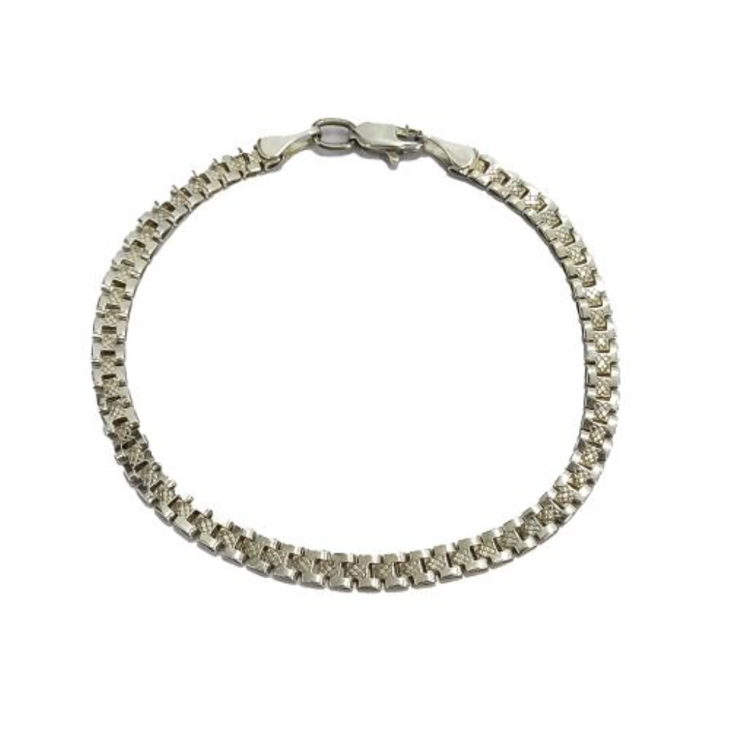 Esclava Flexible Plata, 925 K, 4.30 Grs, Medida 18 Cm