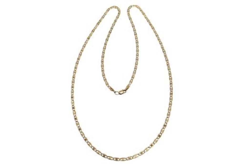 Cadena Eslabón Gucci Oro, 10 K, 6.30 Grs, Medida 63 Cm