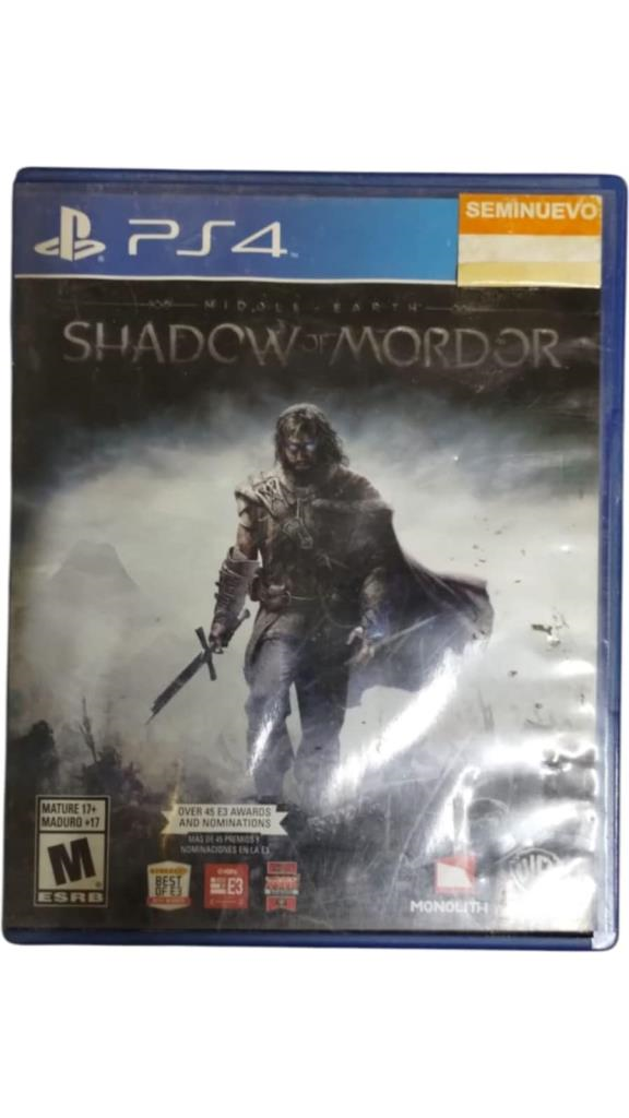 Disco De Videojuego Play Station 4 Shadow Of Mordor Sony Sony