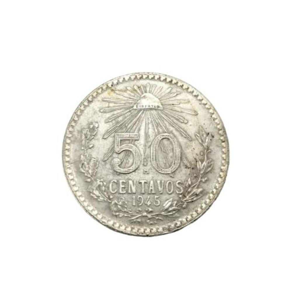 Monedas 50 Centavos Plata, 720 K, 8.20 Grs