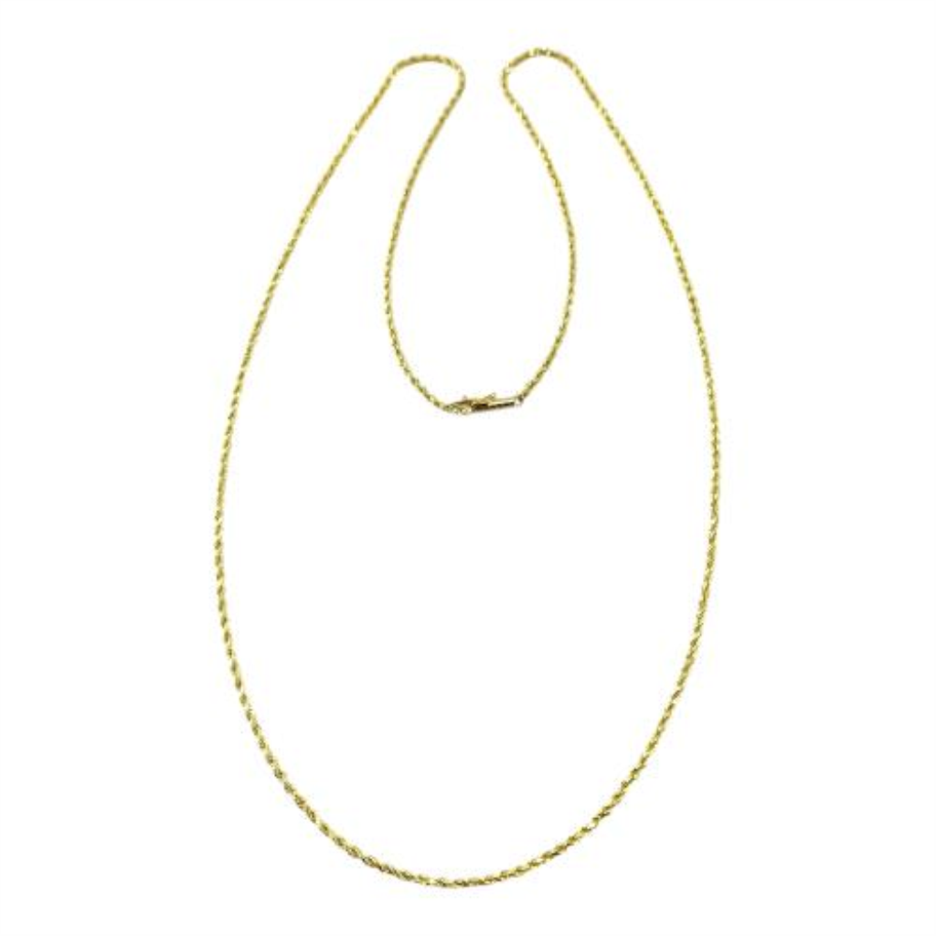 Cadena Torzal Oro, 14 K, 6.40 Grs, Medida 61 Cm