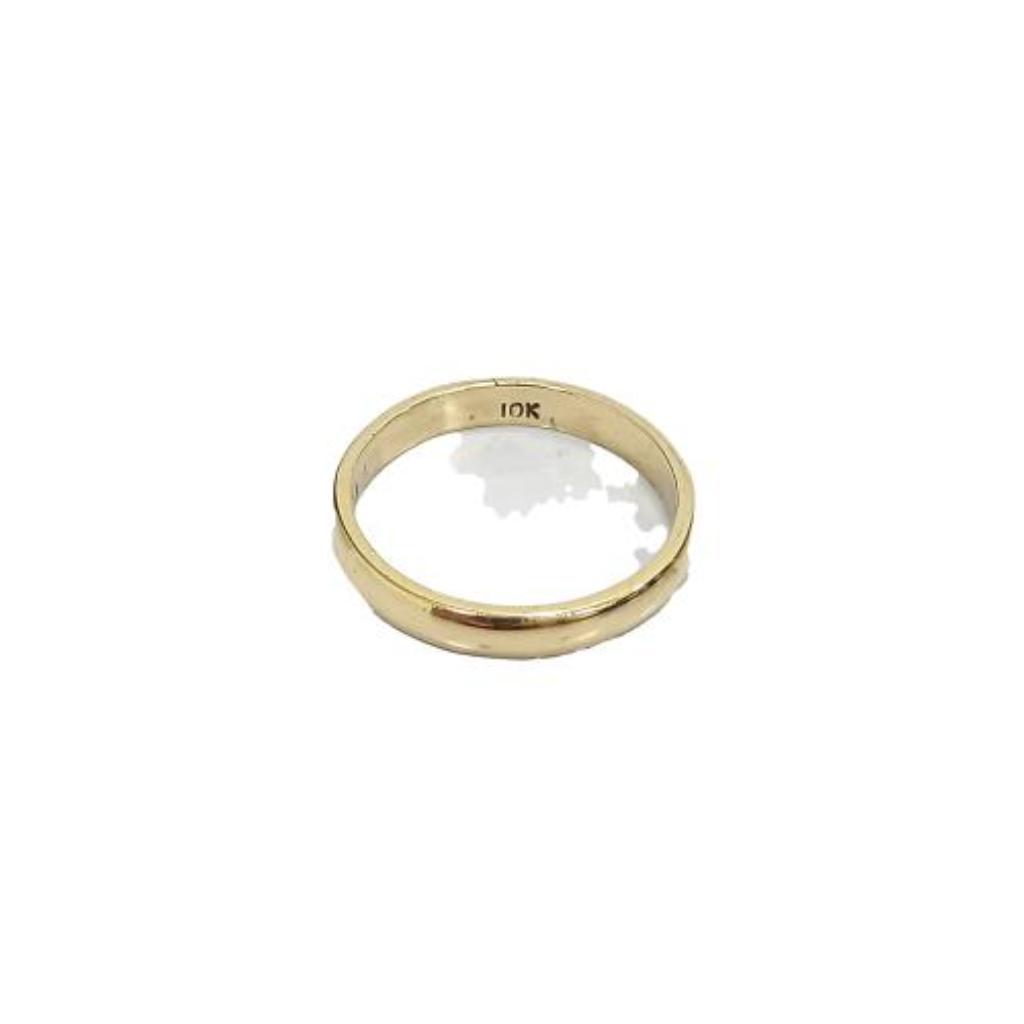 Anillo Liso Oro, 10 K, 1.70 Grs, Talla 4