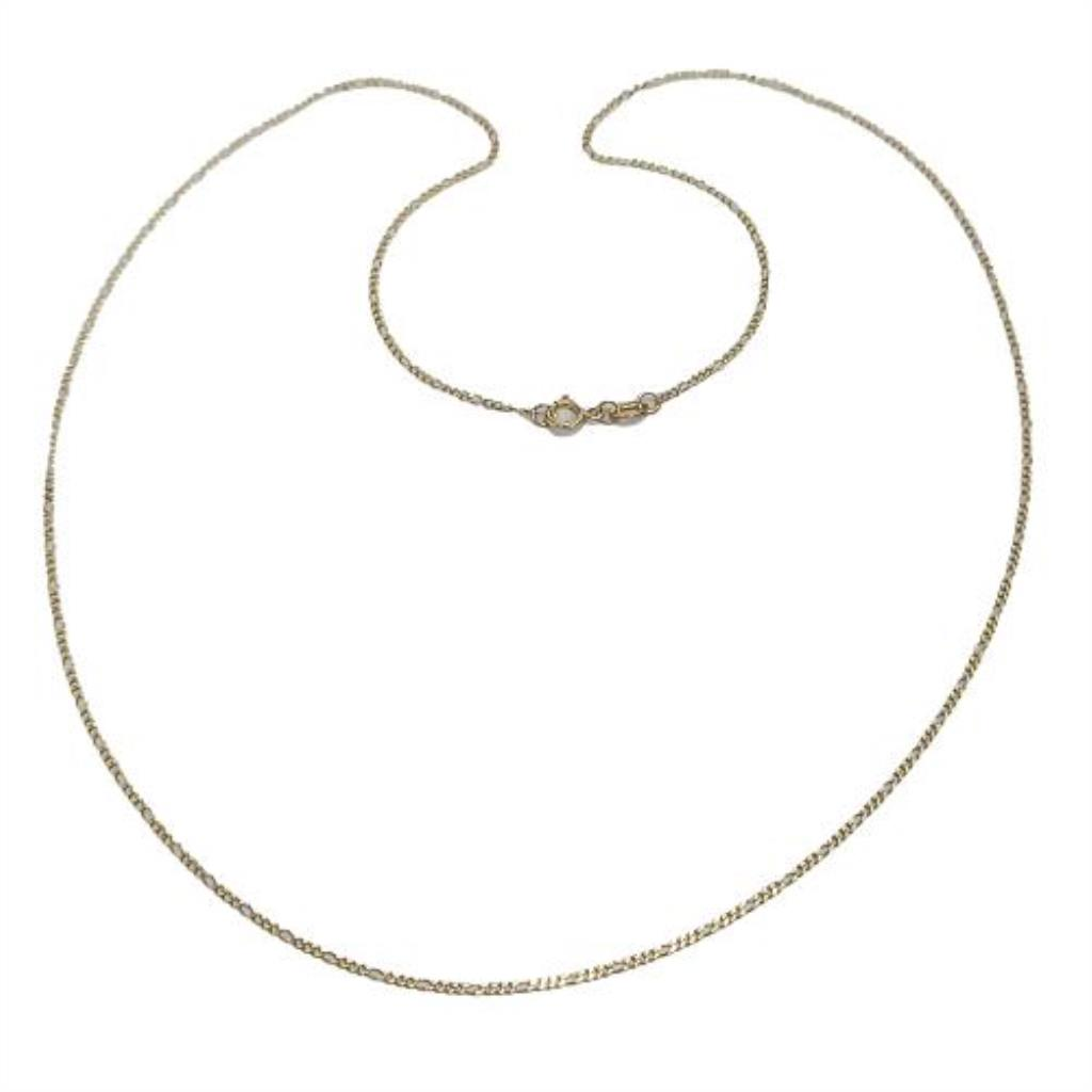 Cadena Delgada Cartier Oro, 10 K, 1.50 Grs, Medida 55 Cm