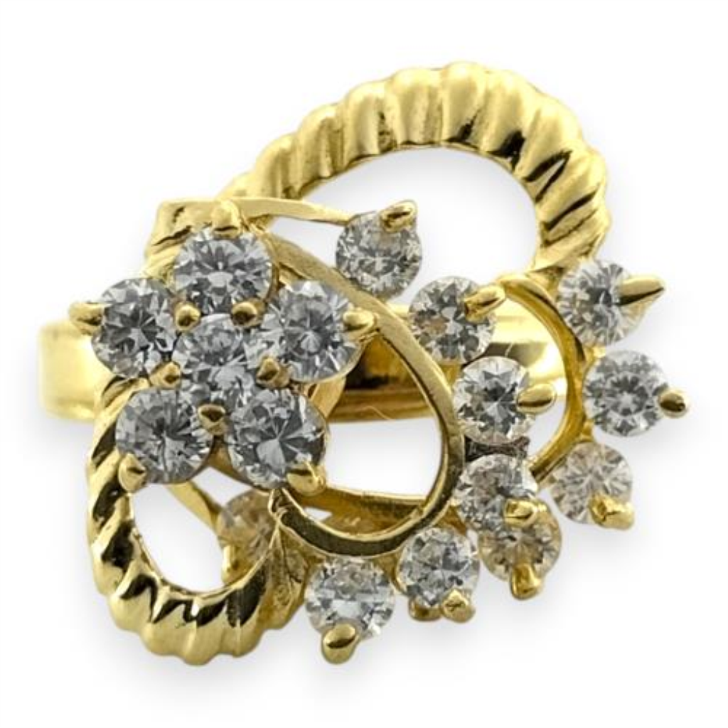 Anillo Con P.s. Giratorio Oro, 14 K, 4.10 Grs, Talla 7