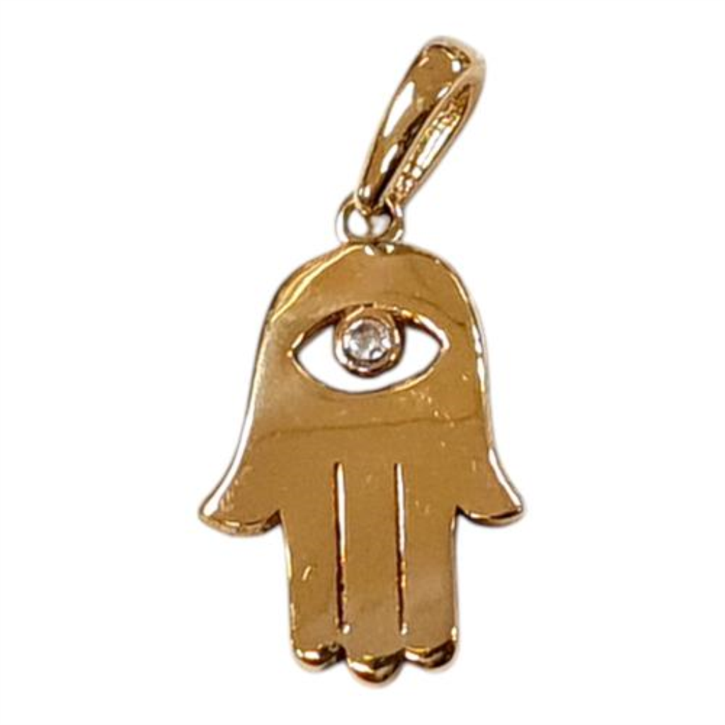 Dije Mano De Fatima Oro, 10 K, 0.50 Grs