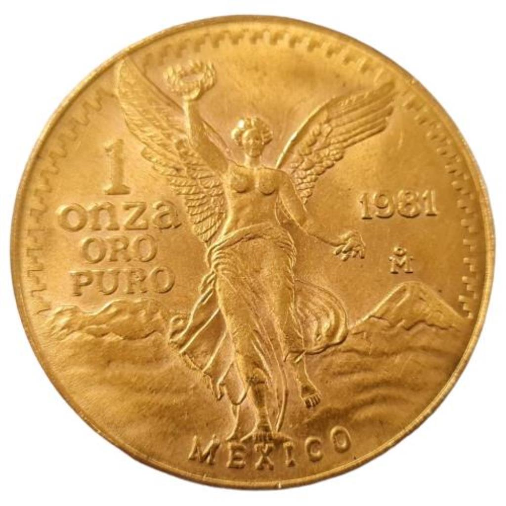 Monedas 1 Onza Oro, 22 K, 34.50 Grs