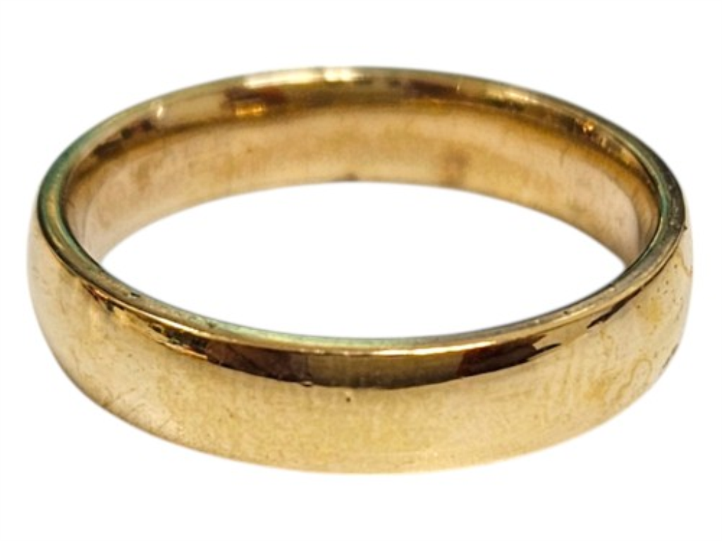 Anillo Liso Oro, 10 K, 2.40 Grs, Talla 6