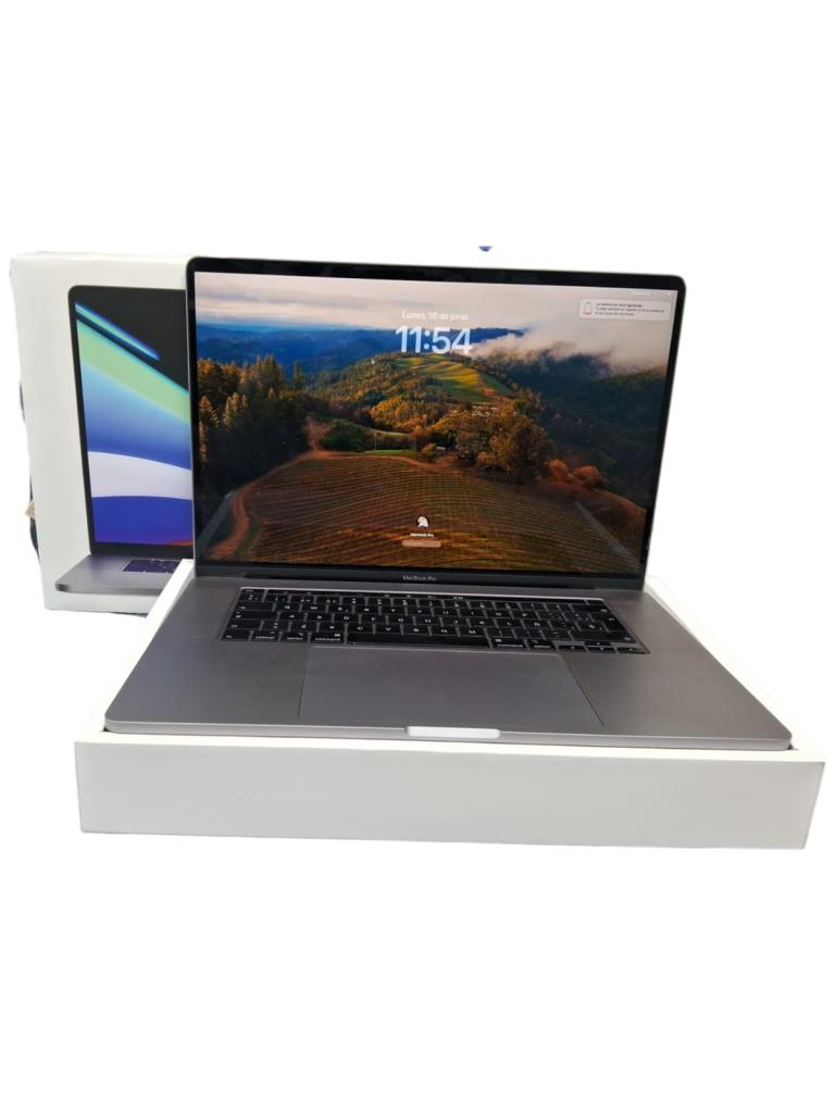 Computadora Macbook pro 16" (2019) Apple, Intel, Core 7, Ssd 480/512gb, Memoria Ram 16gb
