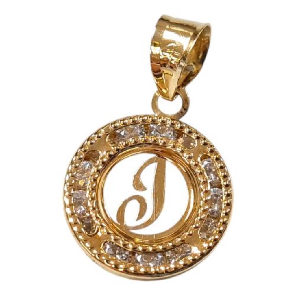 Dije Con Inicial "j" C/p.s. Oro, 10 K, 0.60 Grs