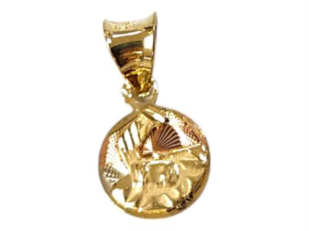 Medalla Bautizo O.f. Oro, 10 K, 0.40 Grs