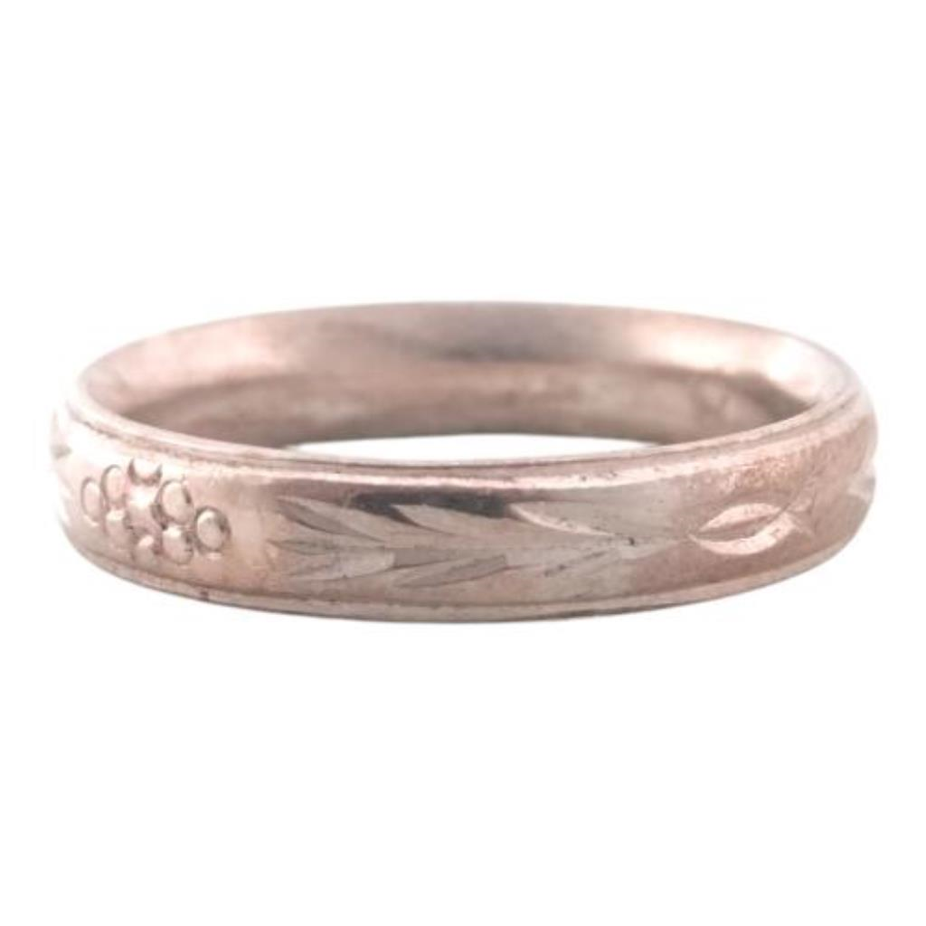Anillo Tipo Argolla Plata, 925 K, 3.40 Grs, Talla 8.5