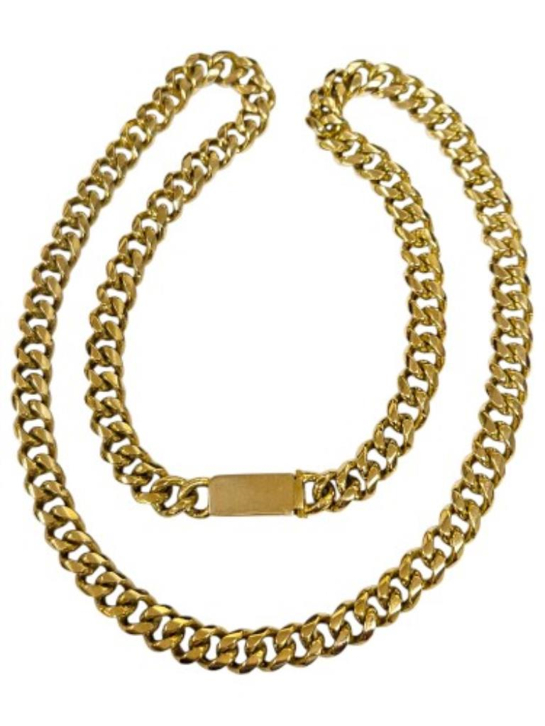 Cadena Eslabones Barbada Oro, 14 K, 68.30 Grs, Medida 56 Cm