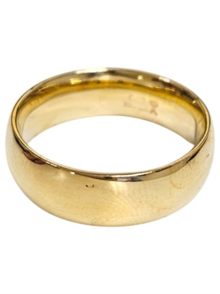 Anillo Matrimonio Liso Oro, 10 K, 2.90 Grs, Talla 8