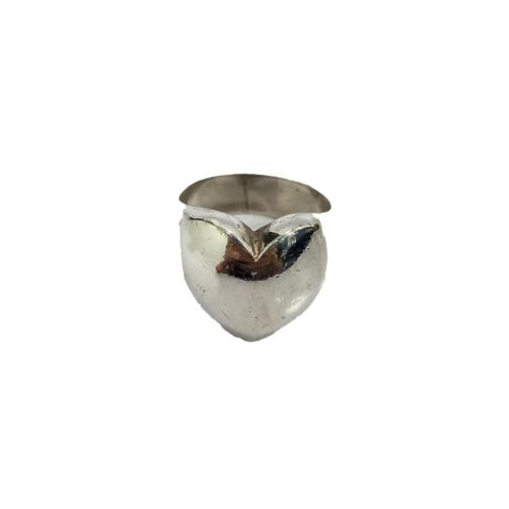 Anillo Corazón Plata, 925 K, 7.10 Grs, Talla 6