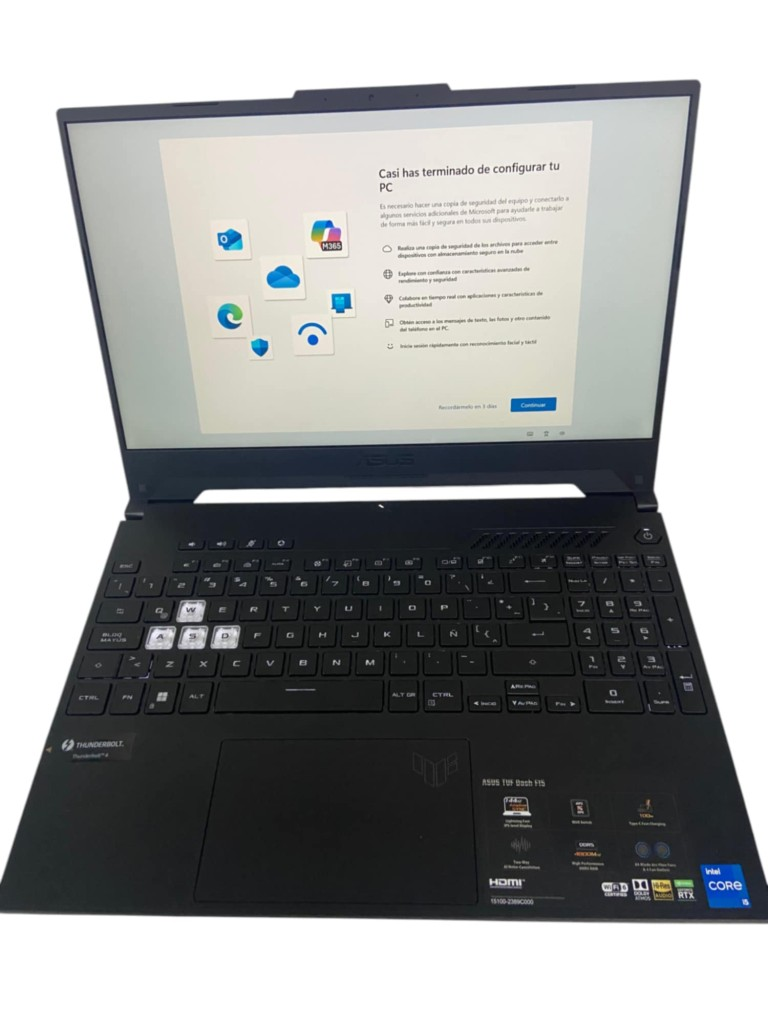 Computadora Laptop Asus, Generación 12th, Intel, Core I5, Ssd 480/512gb, Memoria Ram 8gb, Geforce Rtx 3050 Ti