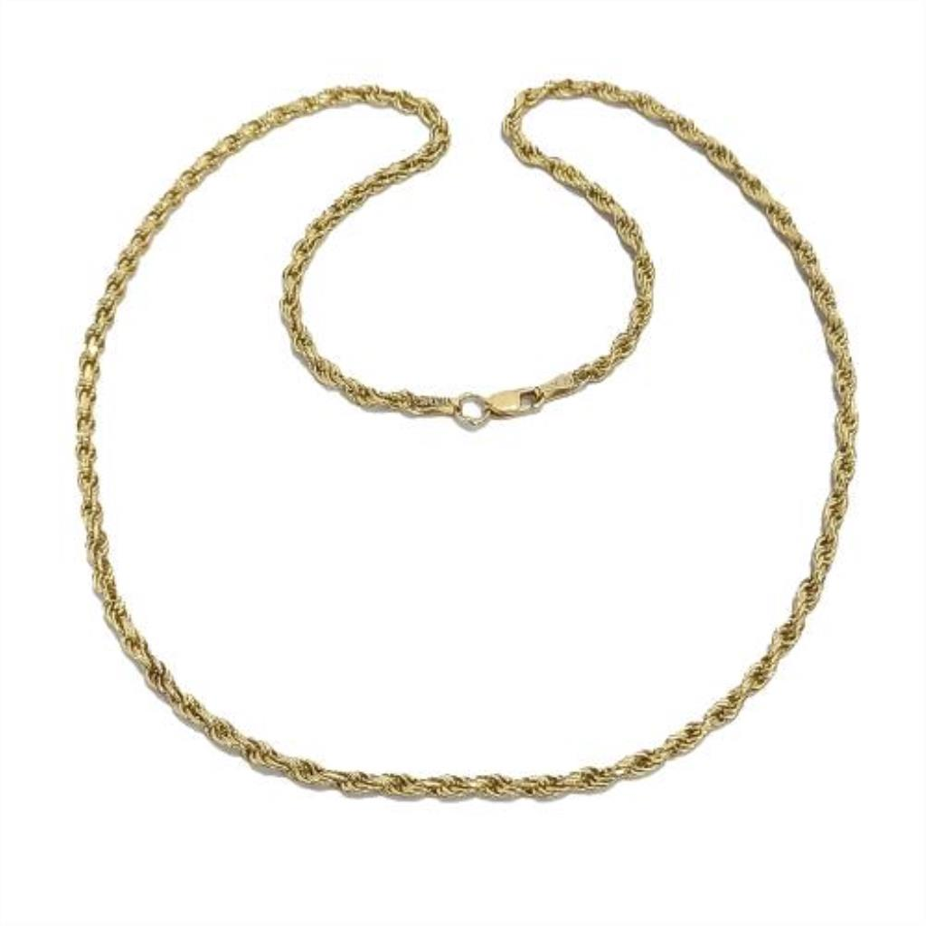 Cadena Torzal Oro, 10 K, 11.70 Grs, Medida 45 Cm